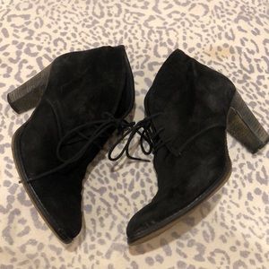 Ateliers Lace Up Suede Booties